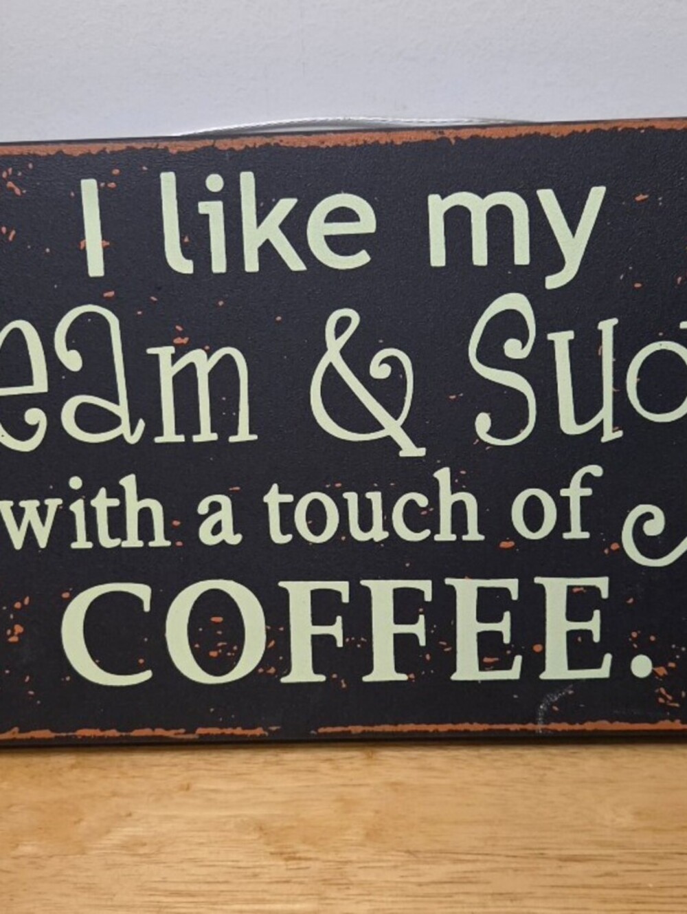 Hobby Lobby Home Accents Coffee Themed Decorative Sign